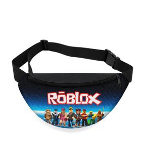 Дитяча сумка-бананка Roblox 32х15 см на пояс або через плече (5965)