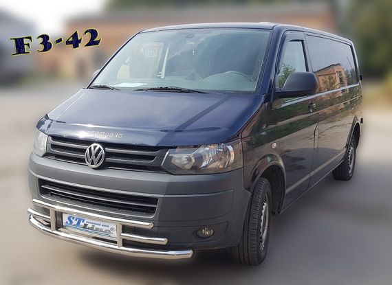 Нижняя губа F3-42 (нерж) для Volkswagen T5 2010-2015 гг | Зображення 2