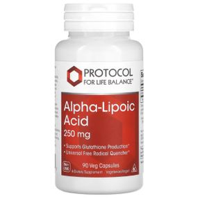 Альфа-ліпоєва кислота Protocol for Life Balance Alpha Lipoic Acid 250 mg 90 Veg Caps