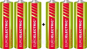 Батарейки щелочные Euroelectric AAA 6 шт.