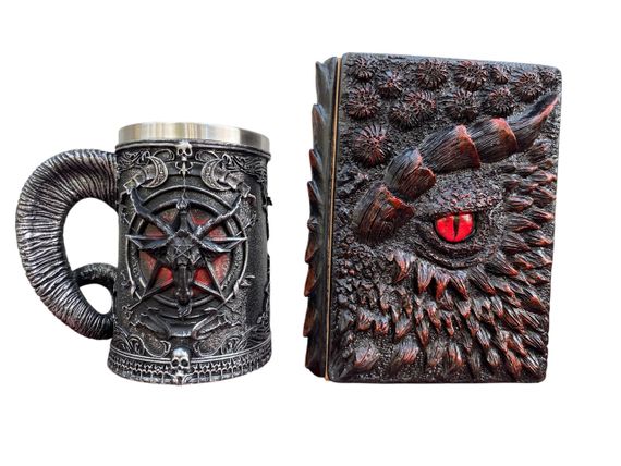 Подарунковий набір Кухоль 3D Стародавні Боги та Блокнот 3D «Око Пламінного Дракона»