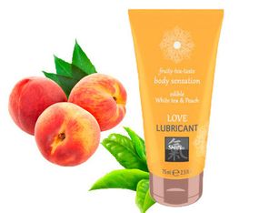 Їстівний лубрикант SHIATSU Love Манго і зелений Чай, 75 мл, Білий чай з персиком