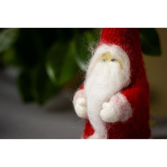 Детский набор творчества Валяние "Санта Клаус" ВАЛ-006 натуральная шерсть | Зображення 4