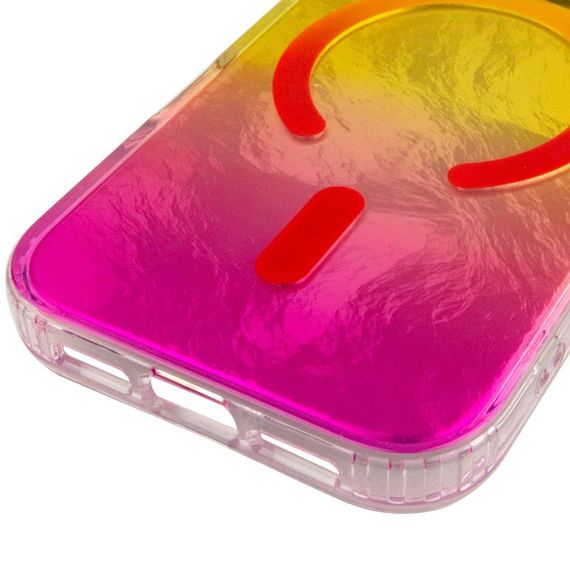Чохол TPU Shiny Mountain (MagFit) для Apple iPhone 17 Pro (6.3") Yellow / Pink | Зображення 4