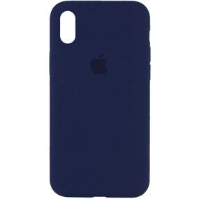 Чехол Silicone Case Full Protective (AA) для Apple iPhone XS Max (6.5") Синій/ Deep navy