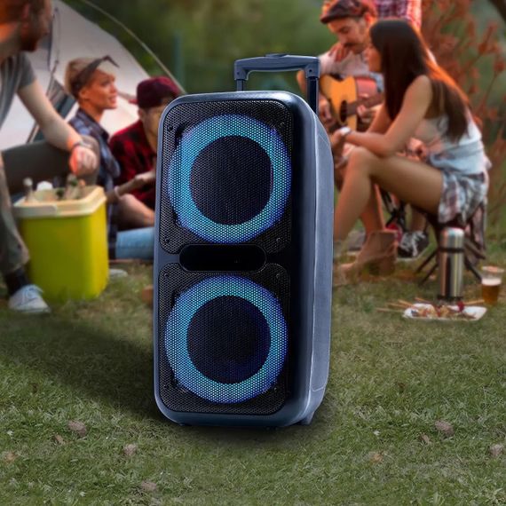 Bluetooth колонка караоке радіо ZXX-7575 80х39х33 см 300 Вт, Переносна колонка GV-150 з ручкою | Зображення 1