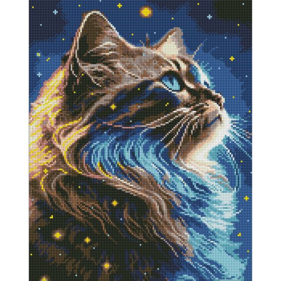 Алмазна мозаїка "Магія космосу" AMO7928 з АВ стразами 40х50 см