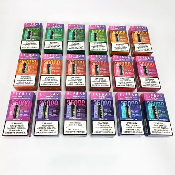 Elf Bar Raya D3 25000. Клубника Малина Вишня (Strawberry Raspberry Cherry) | Зображення 5