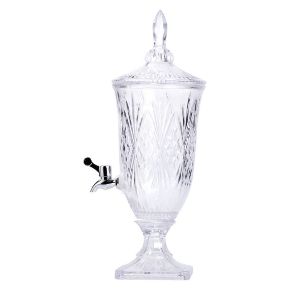 Лимонадниця з краном на ніжці скляна для напоїв 2 л 46 см HP-19-15 | Зображення 4