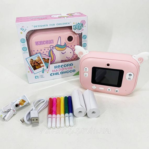 Маленький фотоапарат, Дитячий фотоапарат миттєвого друку з принтером для дитячого розвитку NG-38 | Зображення 2