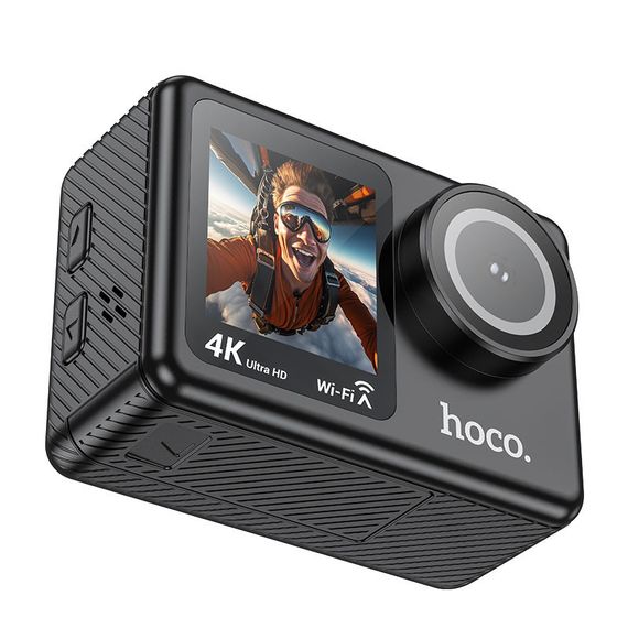 Екшн-камера Hoco DV101 Dual color screen Sports Black | Зображення 4