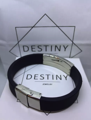 Браслет чоловічий Destiny Чорний One Size | Зображення 4