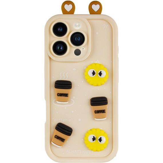 Чохол TPU Toys Case with Ears для Apple iPhone 16 Pro (6.3") Sand | Зображення 1