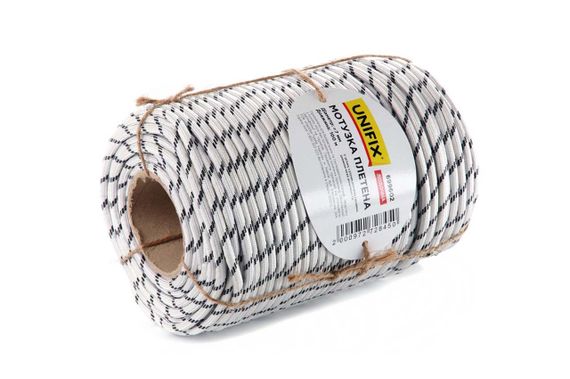 Мотузка плетена човнова 7 мм, 100 м UNIFIX 6996021 | Зображення 1