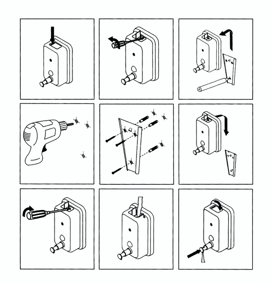 Дозатор для рідкого мила настінний ZERIX D-800-SUS (ZX3246) | Зображення 1