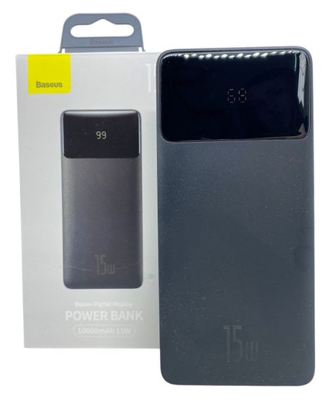 Power Bank 10000 мАh 15 Вт BASEUS реальна ємність швидка зарядка зовнішній акумулятор павербанк