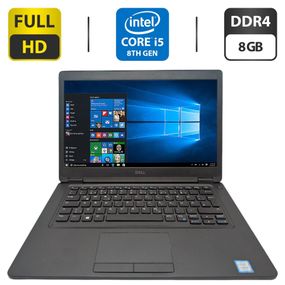 Ноутбук Dell Latitude 5490 / 14" (1920x1080) IPS / Intel Core i5-8250U (4 (8) ядра по 1.6 - 3.4 GHz) / 8 GB DDR4 / 500 GB HDD / Intel UHD Graphics 620 б/в