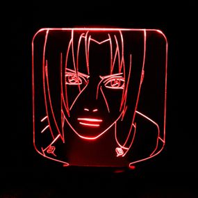 Акриловый светильник-ночник Учиха Итачи 5 красный tty-n001607