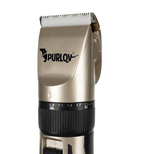Машинка для стрижки животных Purlov 24089 | 4 насадки | Тихая | Регулировка лезвия 0,8–2,0 мм | Компактная | Аккумуляторная | Зображення 7