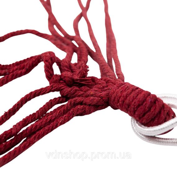 Гамак туристический подвесной тканевый 174х80 см с планкой Красный SJ-0010-2R | Зображення 8