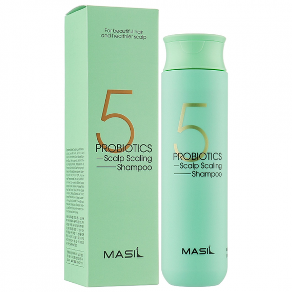 Шампунь для глубокой очистки кожи головы с 5 видами пробиотиков Masil 5 Probiotics Scalp Scaling Shampoo (300 ml)