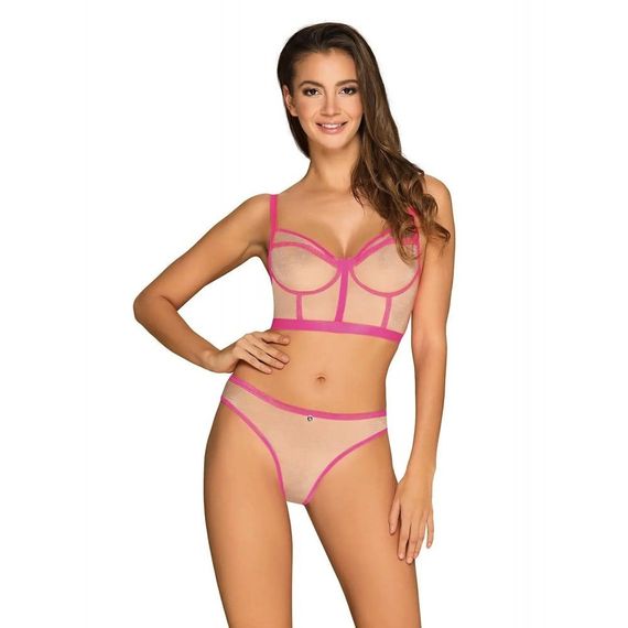 Комплект Obsessive Nudelia top & panties pink S/M Sex Aura