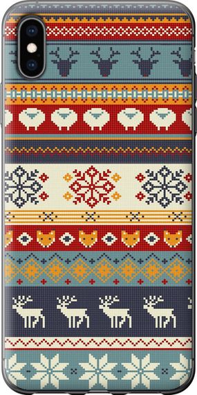 Чехол на iPhone XS Max Рождественский орнамент "3303u-1557-17620"