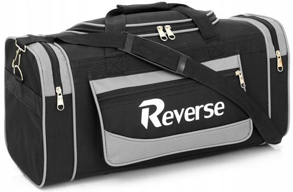 Дорожная сумка58L Reverse черная с серым | Зображення 1