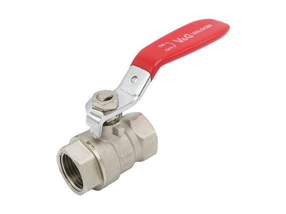 Кран кульовий Valogin Optima 1/2" ВВ червона ручка VG-102201 1/18 шт | Зображення 3