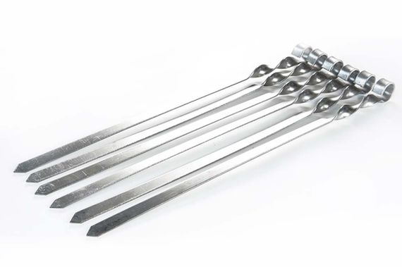 Шампур для люля-кебаб із неіржавкої сталі 560х20х3мм СІЛА 960207