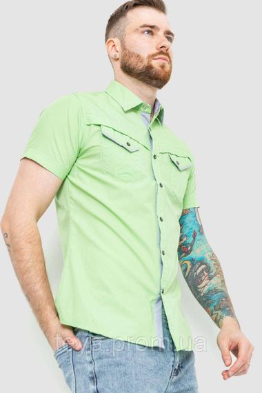 Сорочка чоловіча колір салатовий розмір XXL FA_007350 | Зображення 2