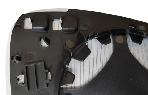 VW Golf V (03-09) вкладиш дзеркала з підігрівом лівий, Фольцваген Гольф 5 | Зображення 2