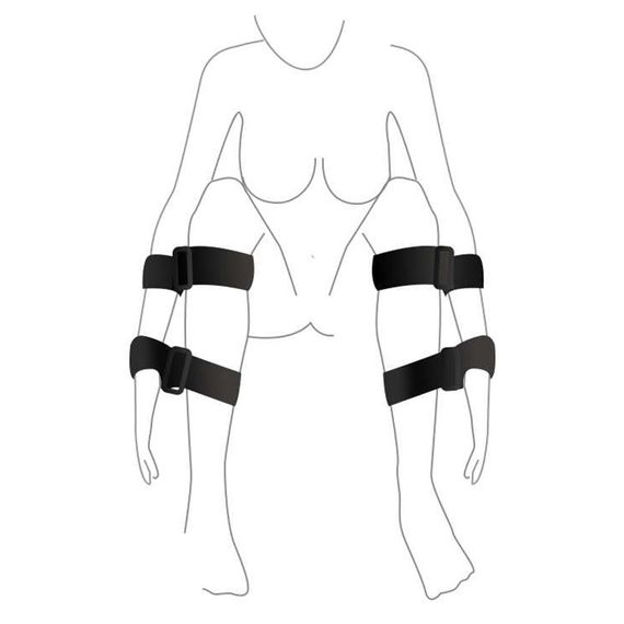 Набір для фіксації Art of Sex – BDSM Hands to feet Simple | Зображення 1