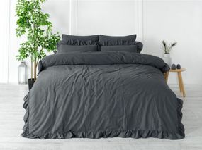 Постільна білизна Limasso Stonewashed Exclusive Ranforse 160 х 220 см семейный Castle Rock