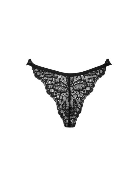 Стринги Obsessive Bellastia Черные XS/S | Зображення 5