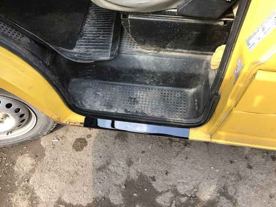 Накладки на пороги ABS (2 шт) Глянец для Volkswagen T4 Transporter | Зображення 6