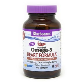 Омега 3 Bluebonnet Nutrition Natural Omega-3, Heart Formula 60 Softgels BLB0942