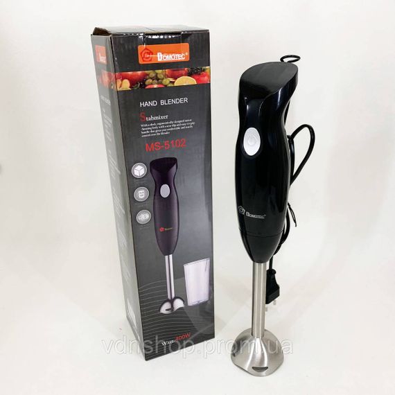 Блендер побутовий електричний DOMOTEC, Занурювальний блендер з ручним керуванням класичний NM-87 | Зображення 2