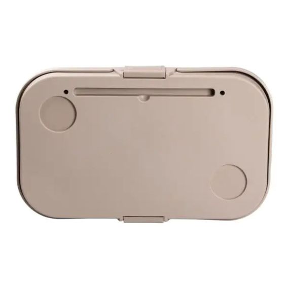 Складная корзина для пикника с крышкой-столиком 44.8х26х14 см Бежевая SJ-0120BE | Зображення 8