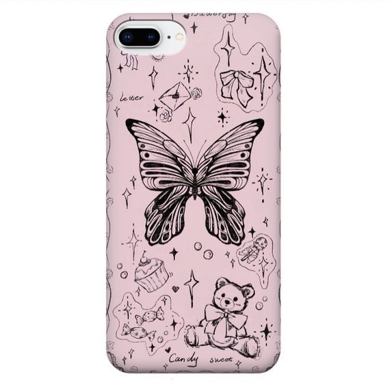 Чохол для iPhone 7 plus / iPhone 8 plus /  Чохол на замовлення Принт: Метелики
