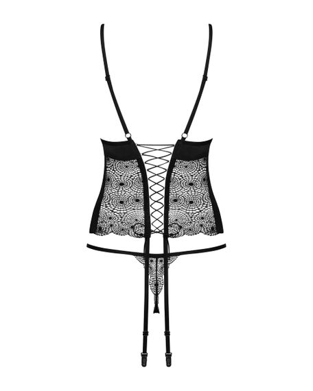 Корсет Obsessive Sharlotte corset Черный L/XL | Зображення 3