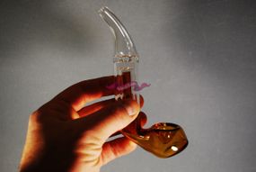 Стеклянная трубка Sax желтая