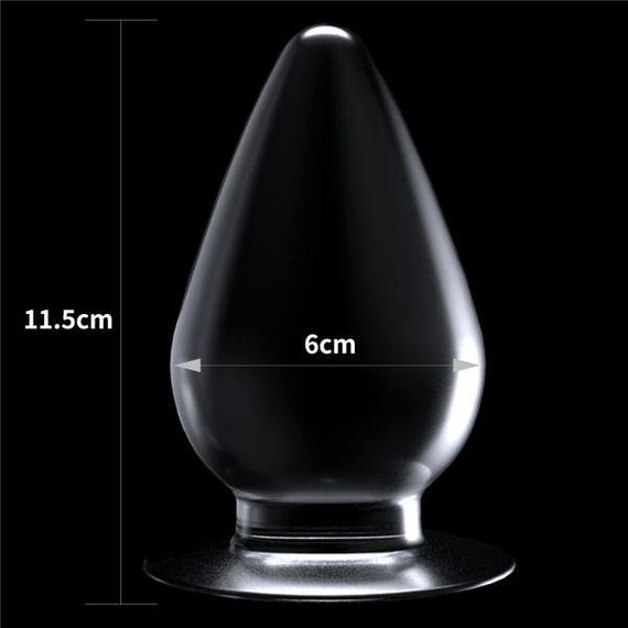 Анальна пробка конічної форми 4.5" Flawless Clear Anal Plug, Clear sexstyle | Зображення 10