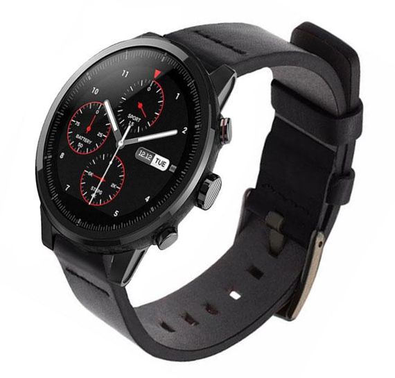 Кожаный ремешок Primo Classic для часов Xiaomi Huami Amazfit SportWatch 2 / Amazfit Stratos - Black