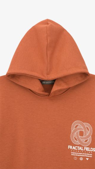 Худі з принтом чоловічий GENUA G01223-0001 3XL Теракотовий shop (2000999533761) | Зображення 1