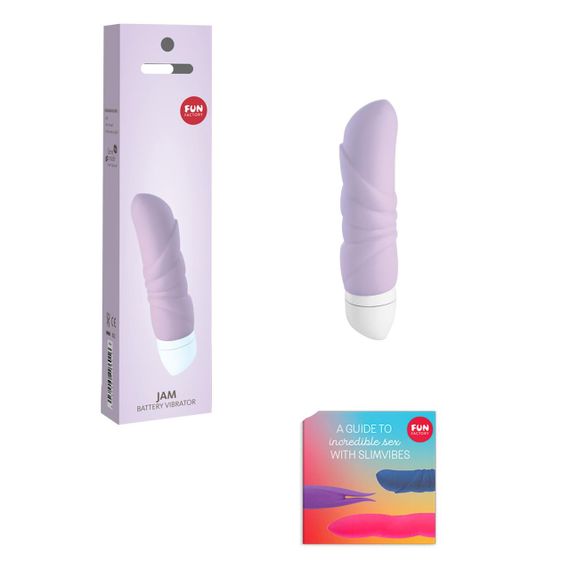 Мінівібратор Fun Factory JAM, бузковий, підходить для клітора, рельєфний sexstyle | Зображення 2