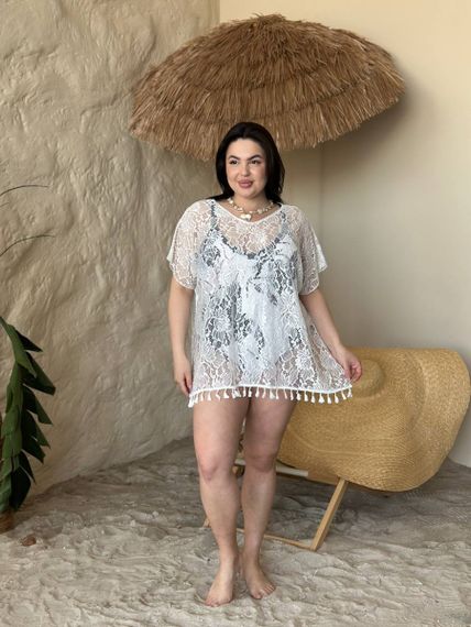 Жіноча пляжна туніка Plus Size | Зображення 3