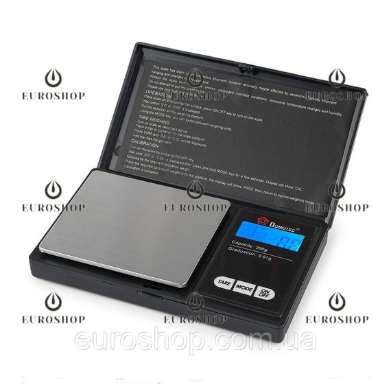 Весы ювелирные Domotec MS -2020A  0,01-200 г, ювелирные карманные весы, высокоточные ювелирные весы