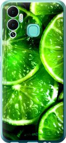 Чохол на Infinix Hot 12 Play Зелені часточки лимона "852u-2759-2448"