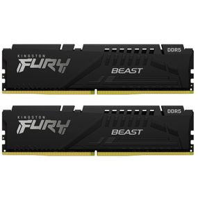 Модуль памяти для компьютера DDR5 64GB (2x32GB) 5600 MHz Beast EXPO Black Kingston Fury (ex.HyperX) (KF556C40BB2K2-64)